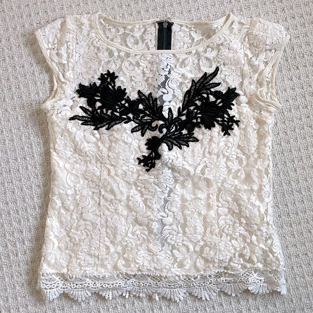 Nanette Lepore lace shirt